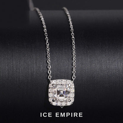 Iced Out Cross 925 Silver Lab Grown Diamond Pendant