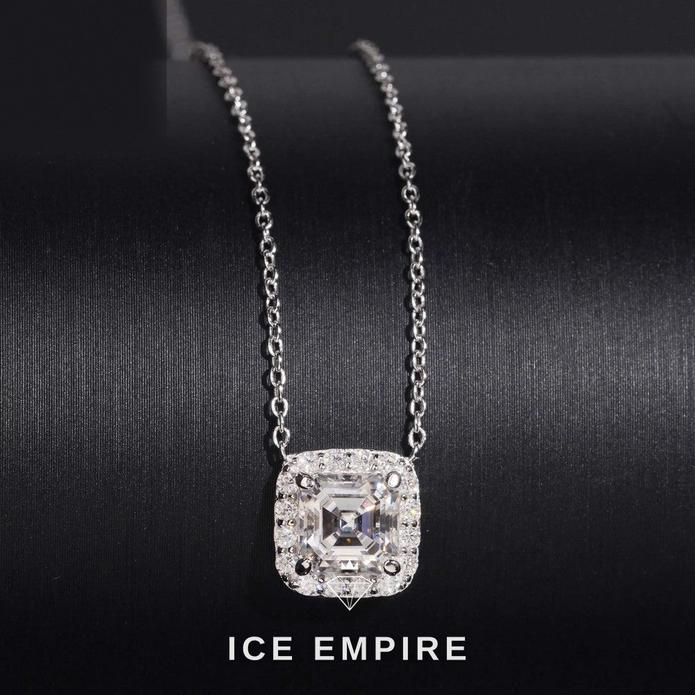 Iced Out 925 Silver Lab Grown Diamond Pendant