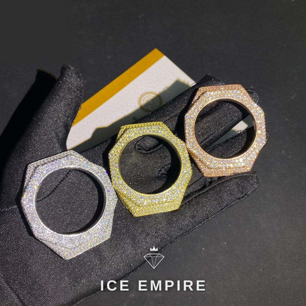Iced Out 925 Silver Moissanite Watch