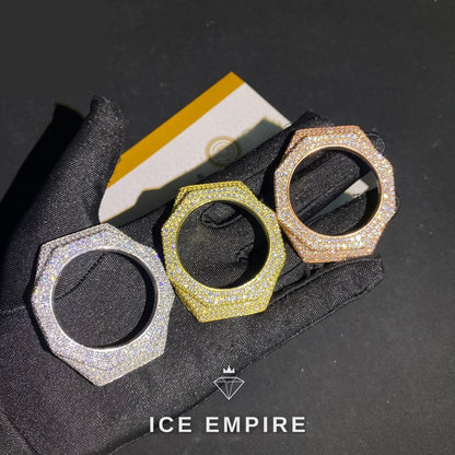 Iced Out 925 Silver Moissanite Watch