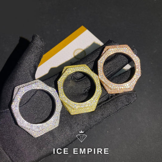 Iced Out 925 Silver Moissanite Watch