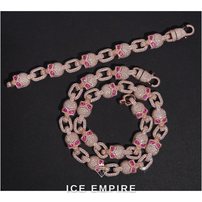 Iced Out 925 Silver Moissanite Cuban Chain