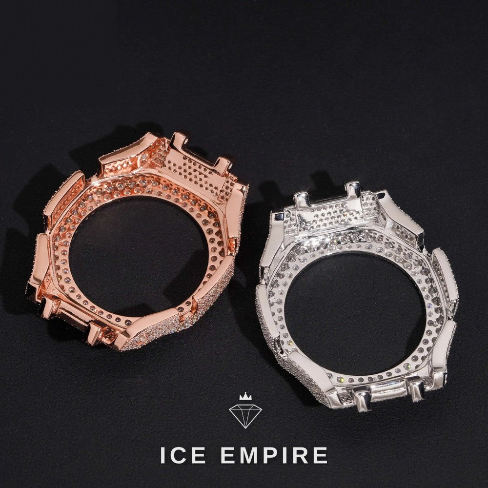 Iced Out Gold Plated Moissanite Watch