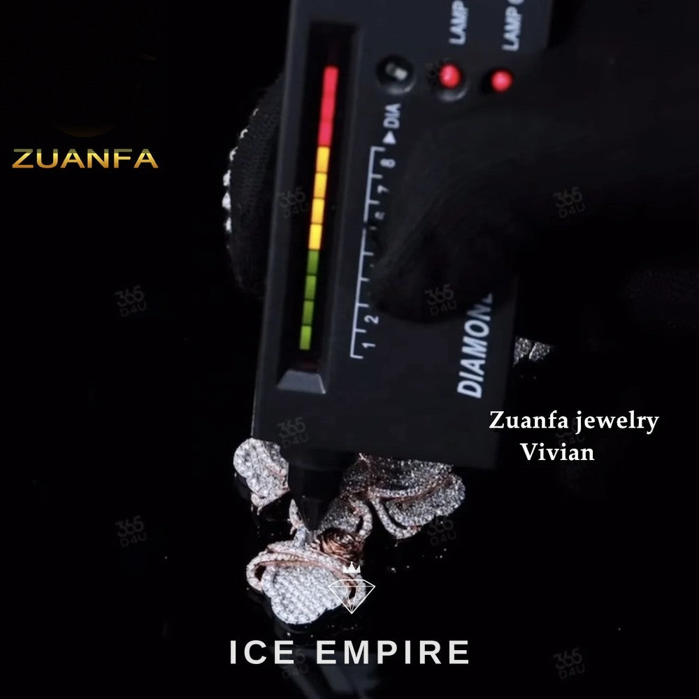 Iced Out 925 Silver Pendant