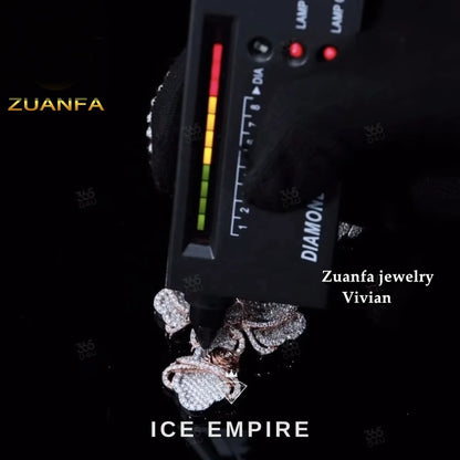 Iced Out 925 Silver Pendant