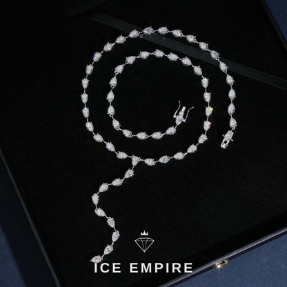 Iced Out 925 Silver Moissanite Cuban Chain