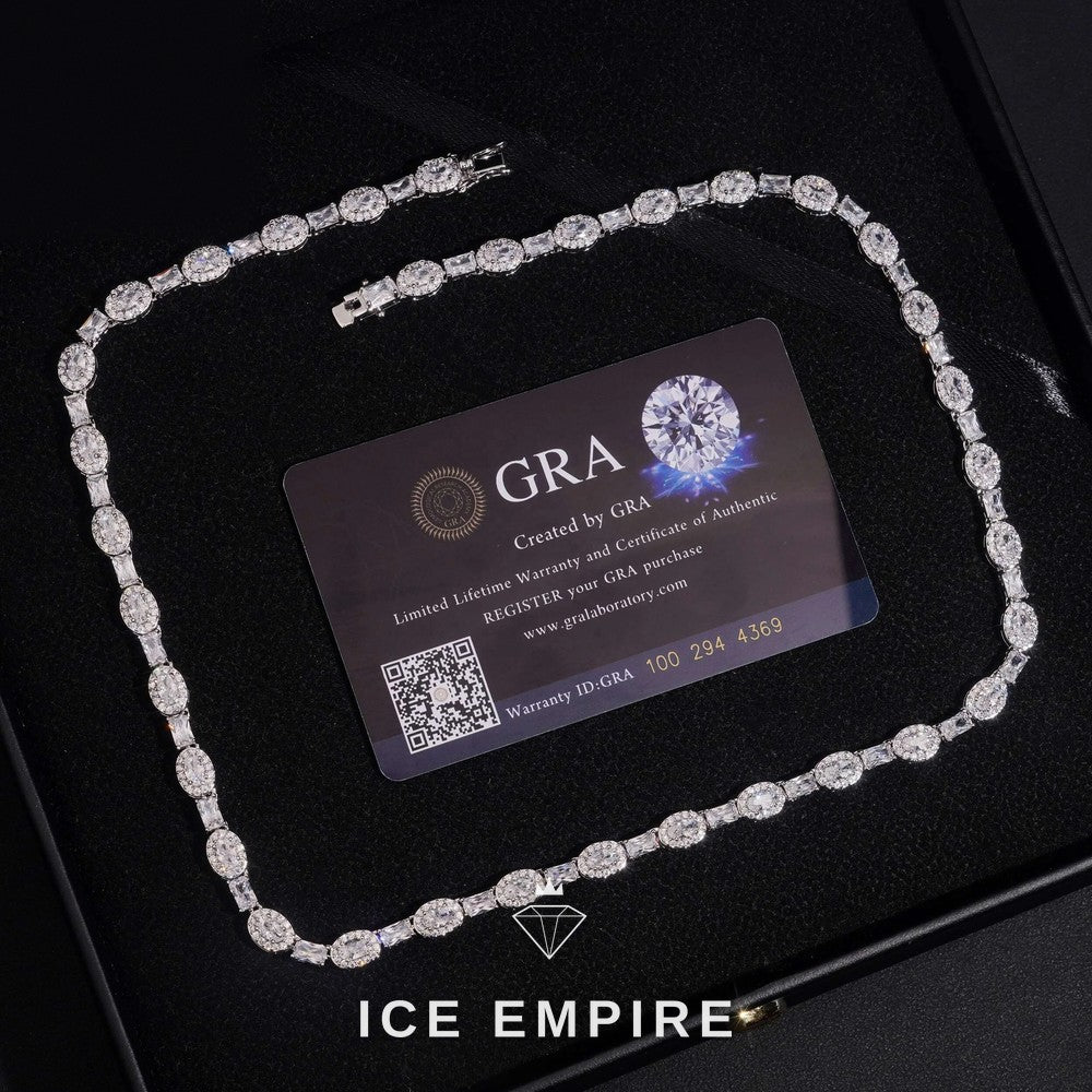 Iced Out Rose Gold Plated Moissanite Cuban Chain