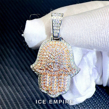 Iced Out Cross Gold Plated Pendant