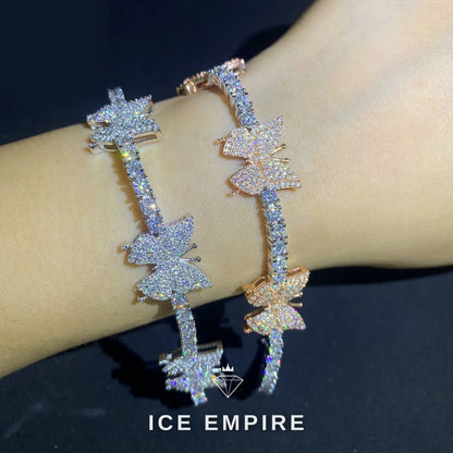 Iced Out 925 Silver Moissanite Tennis Bracelet