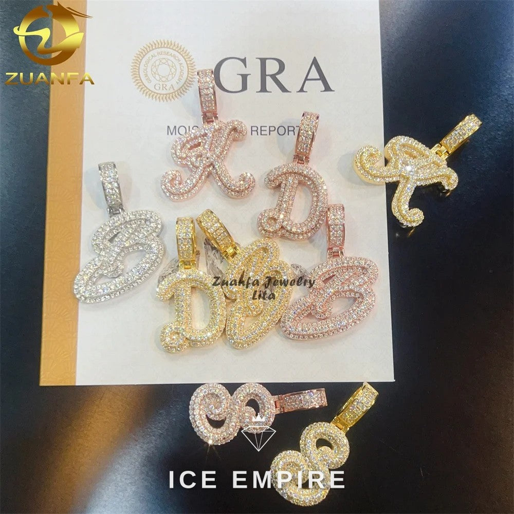 Iced Out 925 Silver Pendant