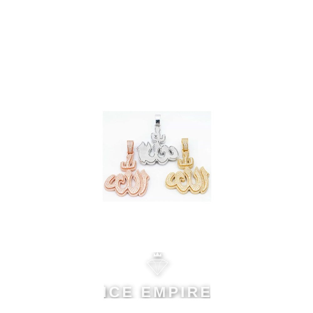 Iced Out Baguette 925 Silver Moissanite Pendant