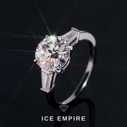 Iced Out Gold Plated Moissanite Wedding Band
