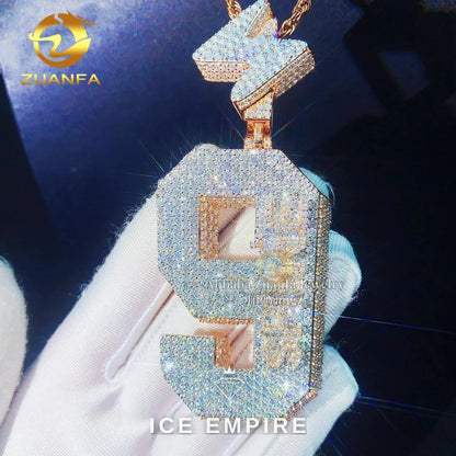 Iced Out Cross 925 Silver Moissanite Watch