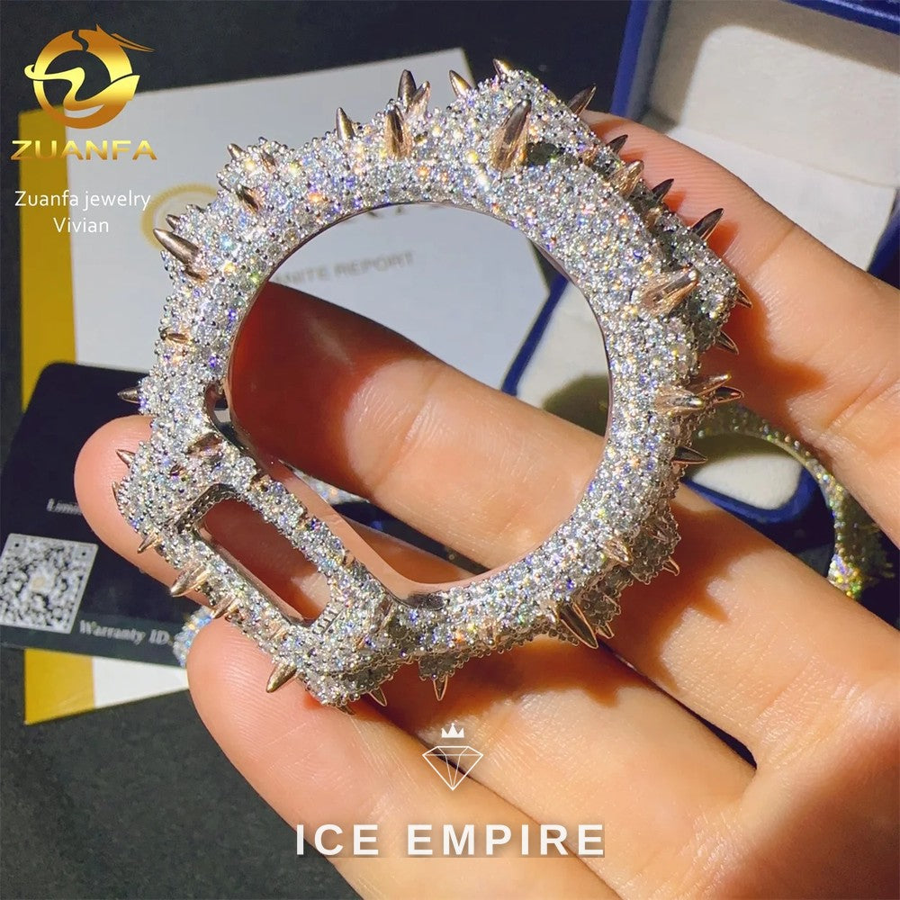 Iced Out 925 Silver Moissanite Watch