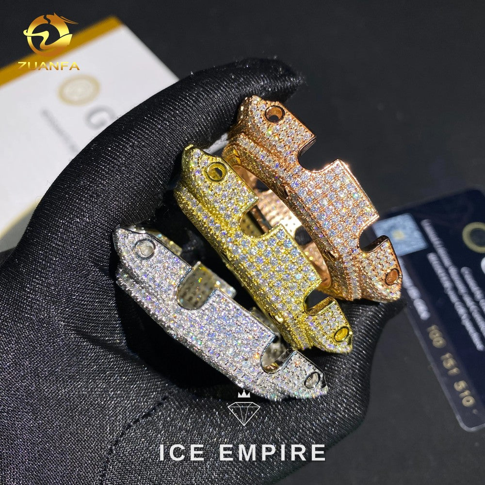 Iced Out 925 Silver Moissanite Watch