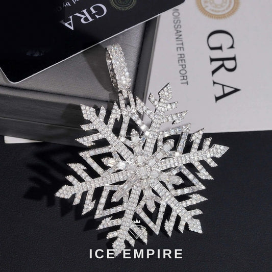 Iced Out 925 Silver Moissanite Pendant