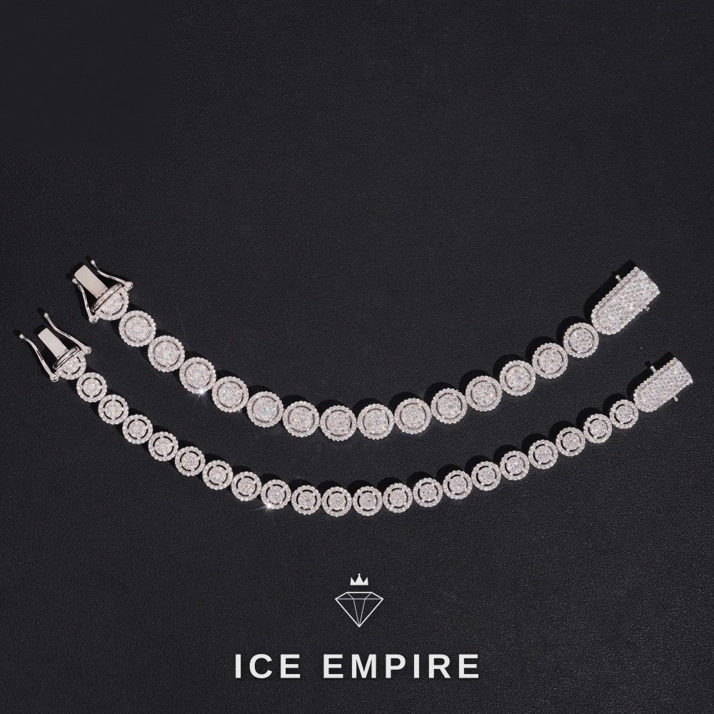 Iced Out 925 Silver Moissanite Cuban Chain
