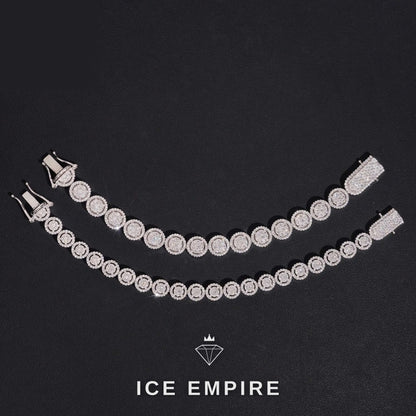 Iced Out 925 Silver Moissanite Cuban Chain