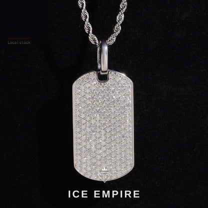 Iced Out Rose Gold Plated Moissanite Pendant