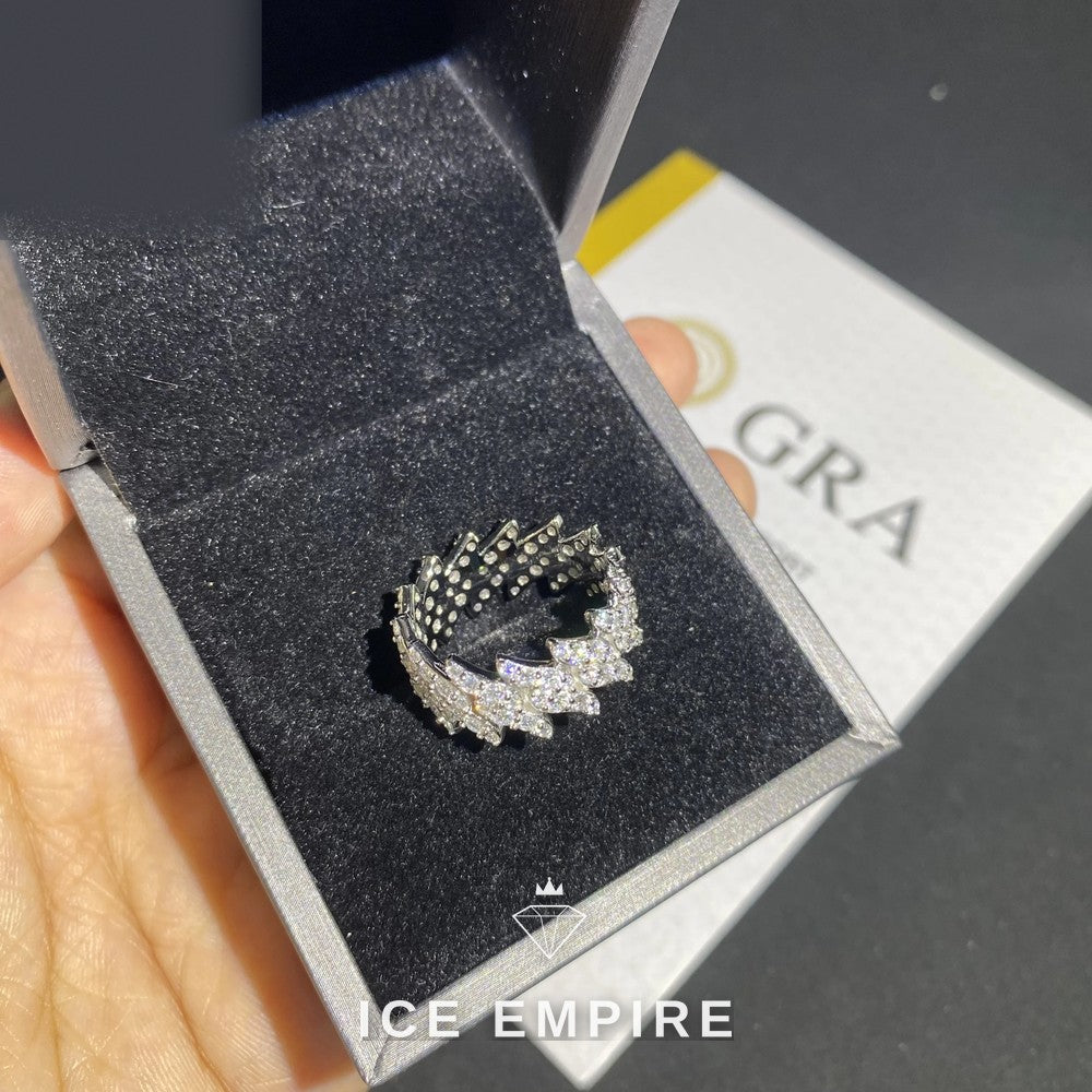 Iced Out 925 Silver Moissanite Cuban Chain
