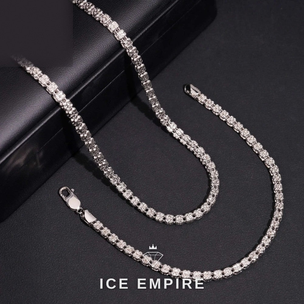 Iced Out Rose Gold Cuban Chain