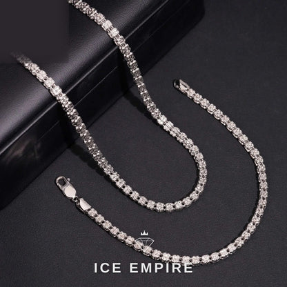 Iced Out Rose Gold Cuban Chain