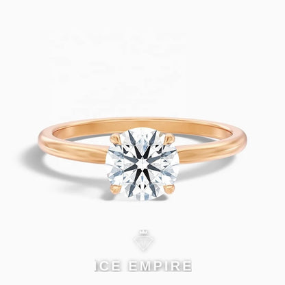 Iced Out 10K Gold Lab Grown Diamond Ring