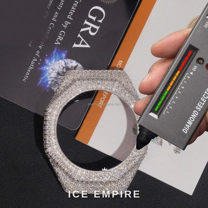 Iced Out 925 Silver Moissanite Watch