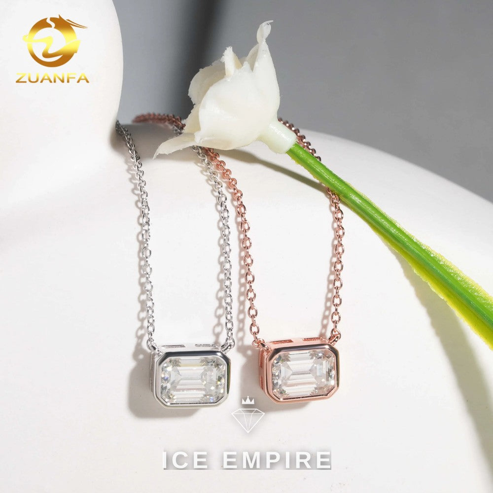 Iced Out Rose Gold Plated Moissanite Cuban Chain