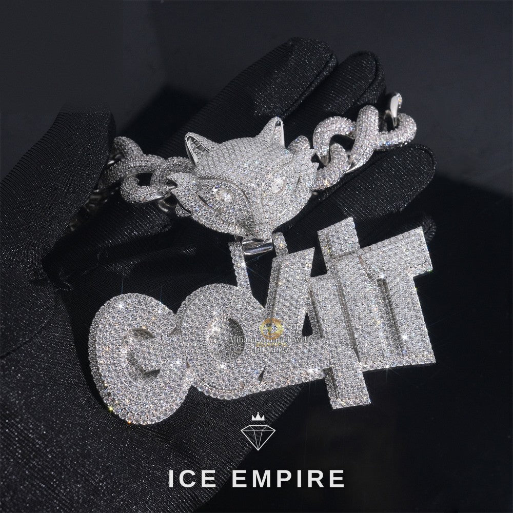 Iced Out 925 Silver Pendant