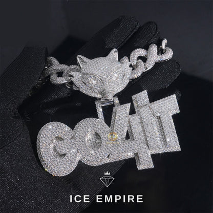 Iced Out 925 Silver Pendant