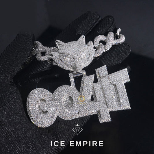 Iced Out 925 Silver Pendant