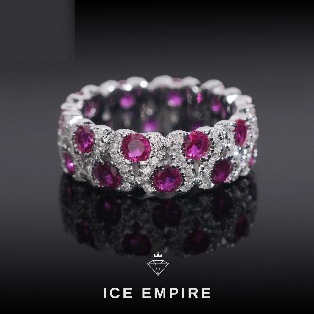 Iced Out 925 Silver Lab Grown Diamond Ring