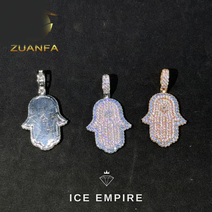 Iced Out Rose Gold Plated Pendant