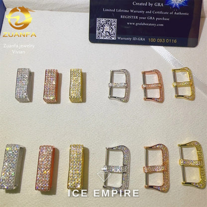 Iced Out 925 Silver Moissanite Watch