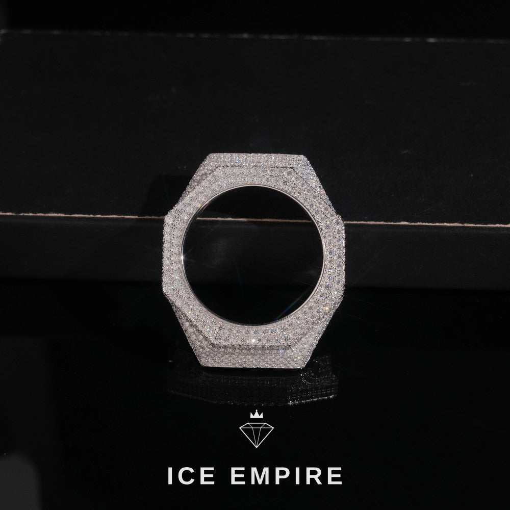 Iced Out 925 Silver Moissanite Watch