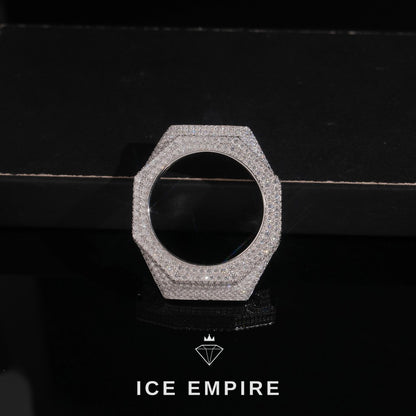 Iced Out 925 Silver Moissanite Watch