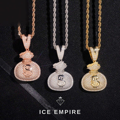 Iced Out 925 Silver Pendant