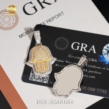 Iced Out 925 Silver Pendant