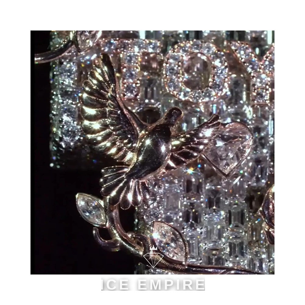 Iced Out 925 Silver Moissanite Pendant