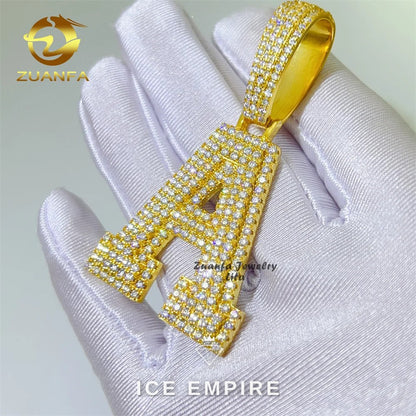Iced Out 925 Silver Pendant