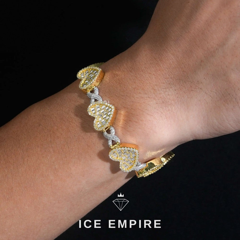 Iced Out 925 Silver Moissanite Cuban Chain