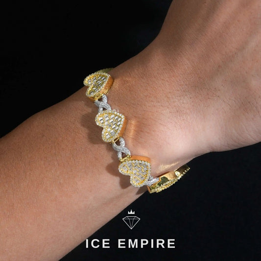 Iced Out 925 Silver Moissanite Cuban Chain