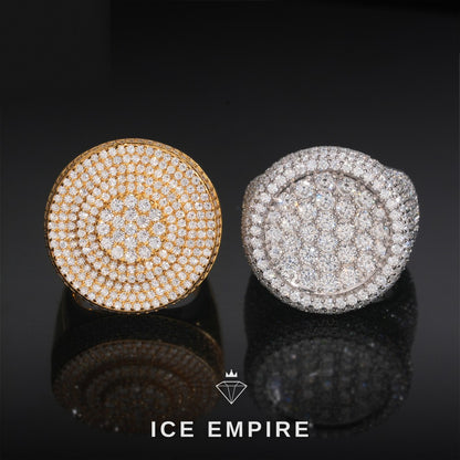 Iced Out 925 Silver Moissanite Ring