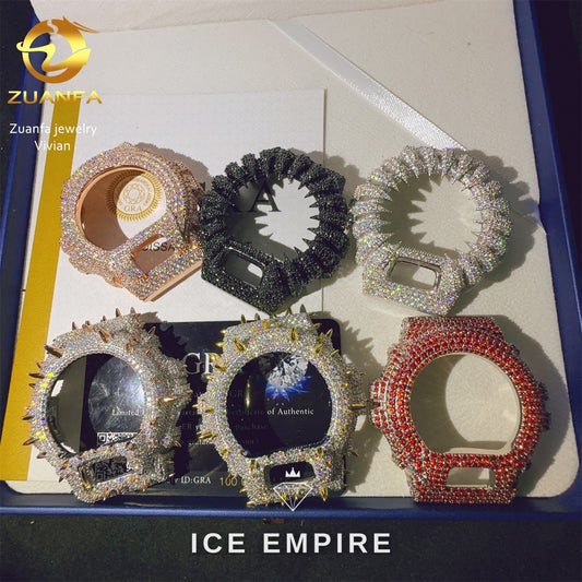 Iced Out 925 Silver Moissanite Watch