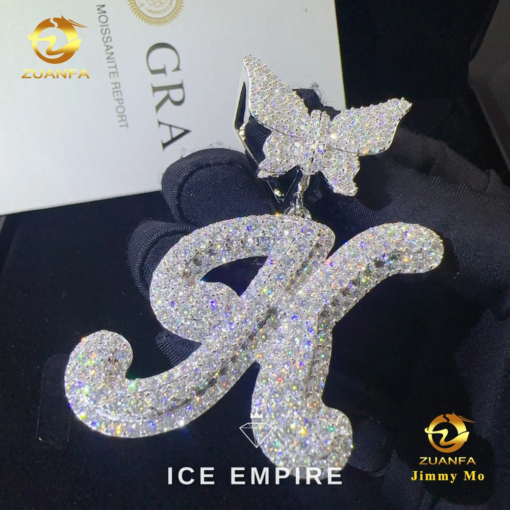 Iced Out 925 Silver Moissanite Pendant