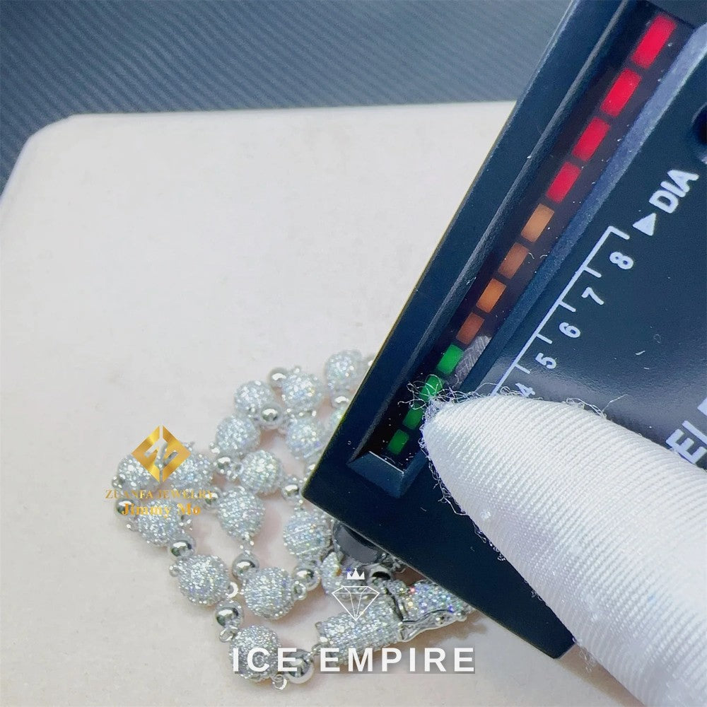 Iced Out Gold Plated Moissanite Cuban Chain