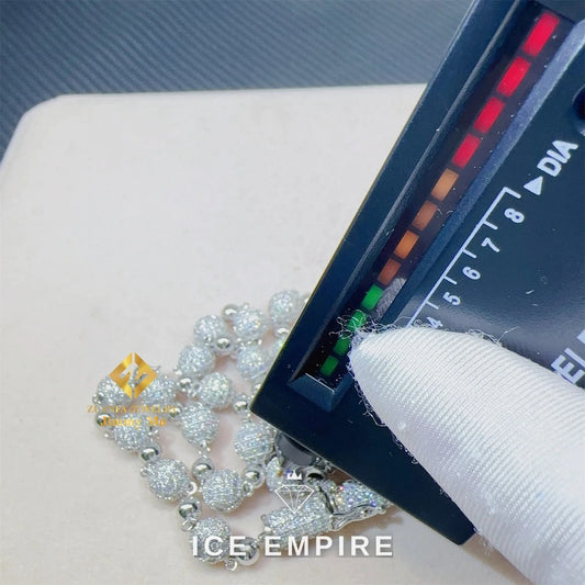 Iced Out Gold Plated Moissanite Cuban Chain