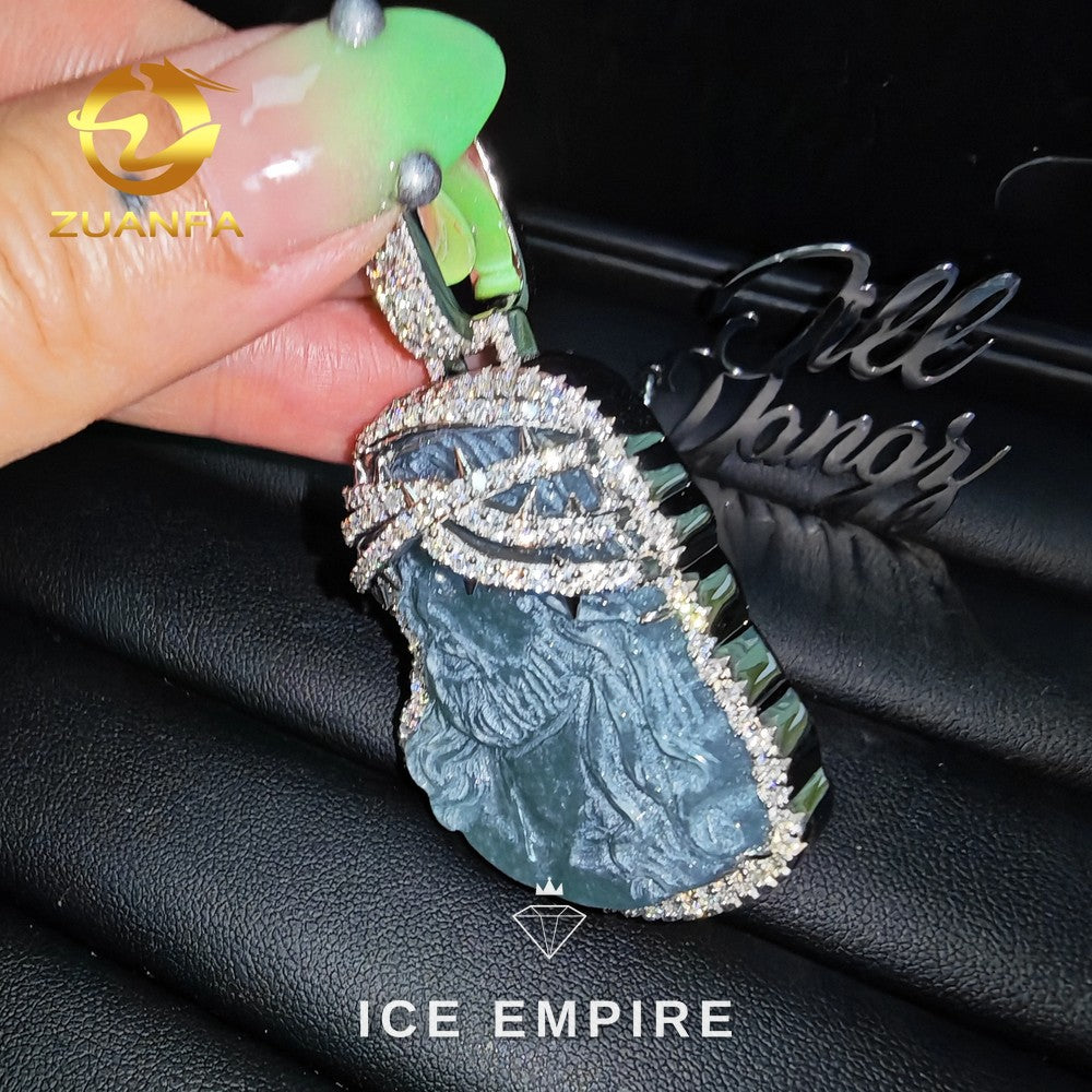 Iced Out 925 Silver Moissanite Pendant