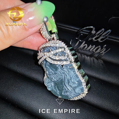 Iced Out 925 Silver Moissanite Pendant